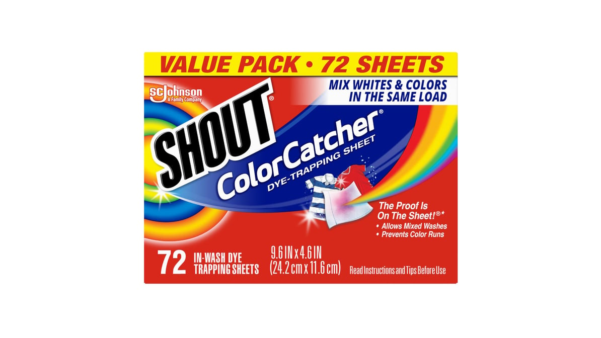 Shout Color Catcher Dye Trapping Sheets (72 ct)