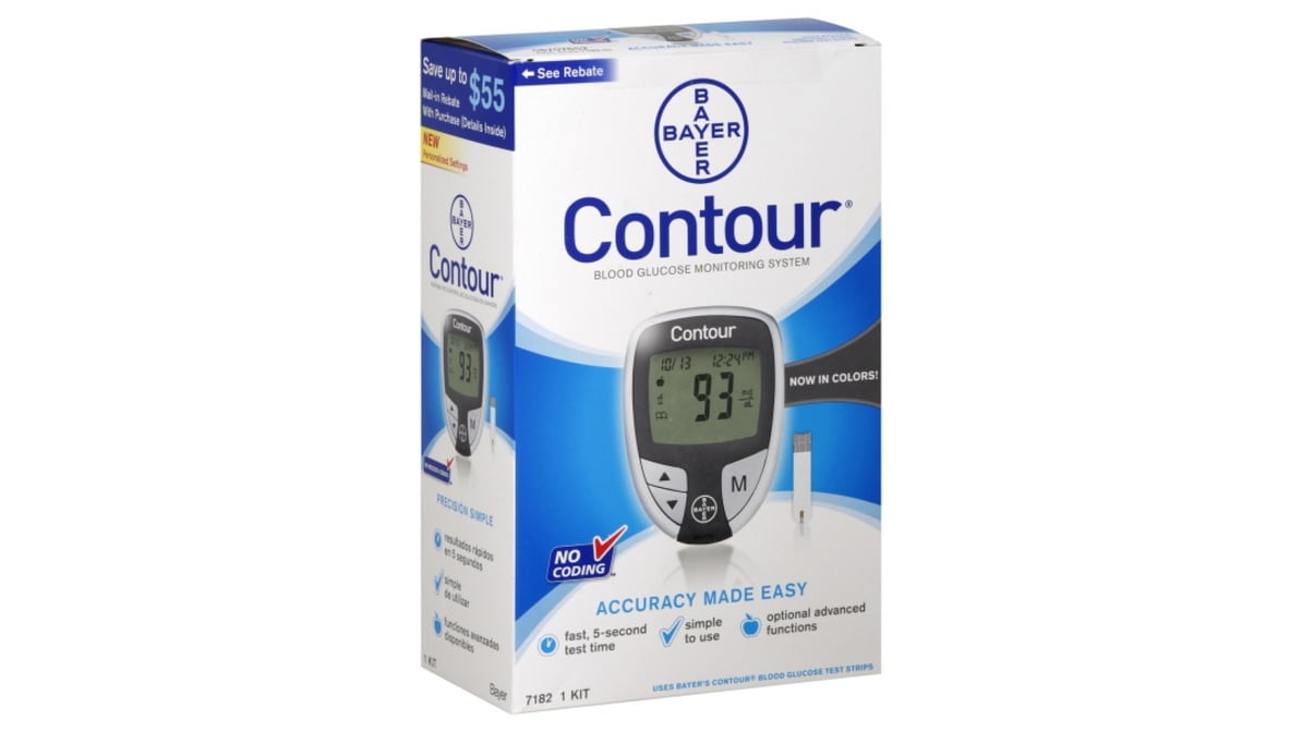 Contour Blood Glucose Monitoring System Kit   Delivery Near Me ...