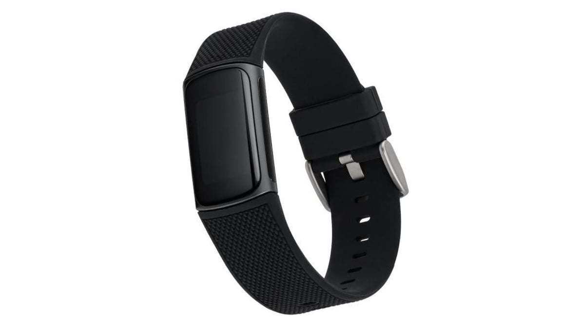 WITHit Woven for Fitbit Charge 5 Black Silicone Band