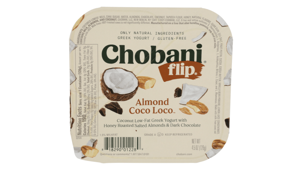 Chobani, Flip Almond Coco Loco Low-Fat Greek Yogurt, 5.3 oz