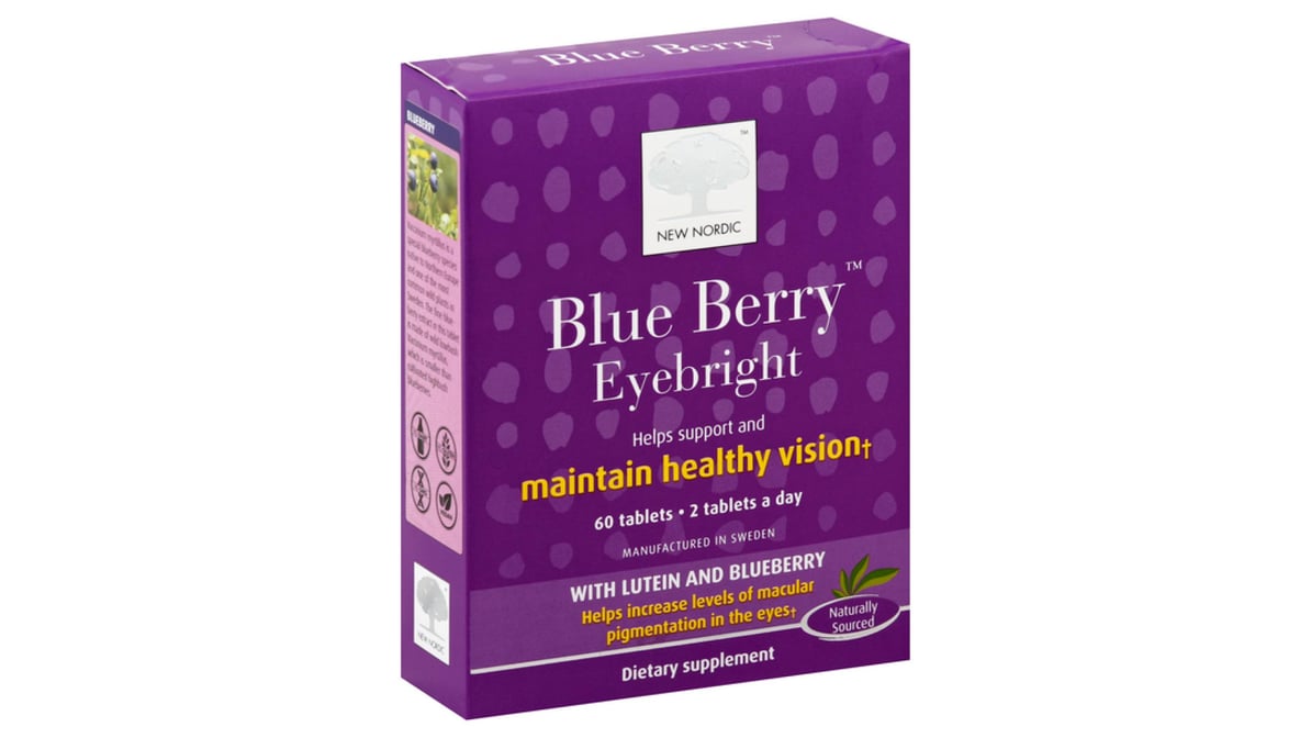 New Nordic Blue Berry Eyebright, Tablets - 60 tablets