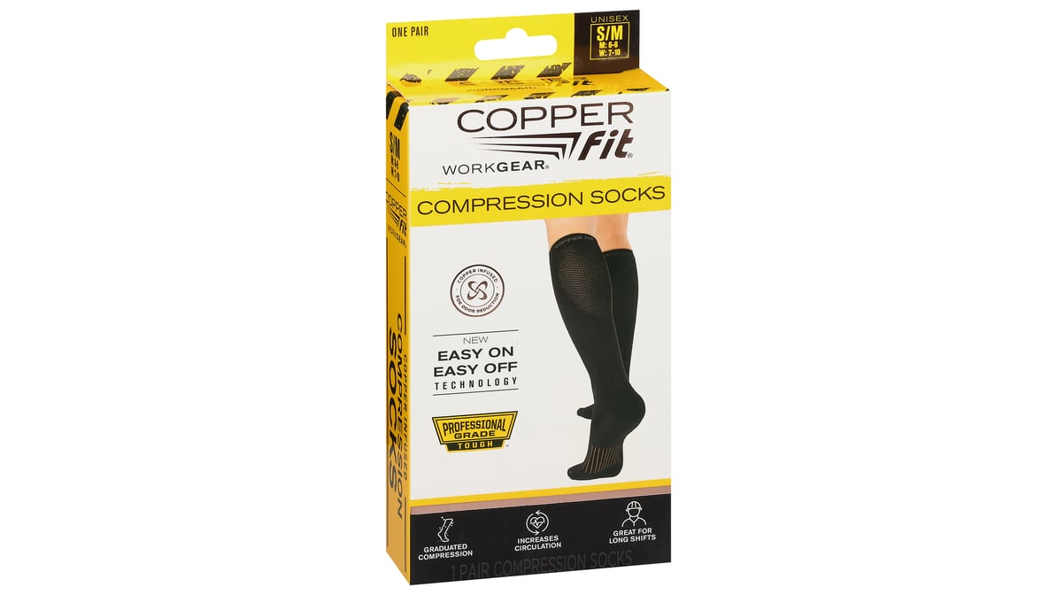 Copper Fit Work Gear Compression Socks S&x20F;M   Delivery Near ...