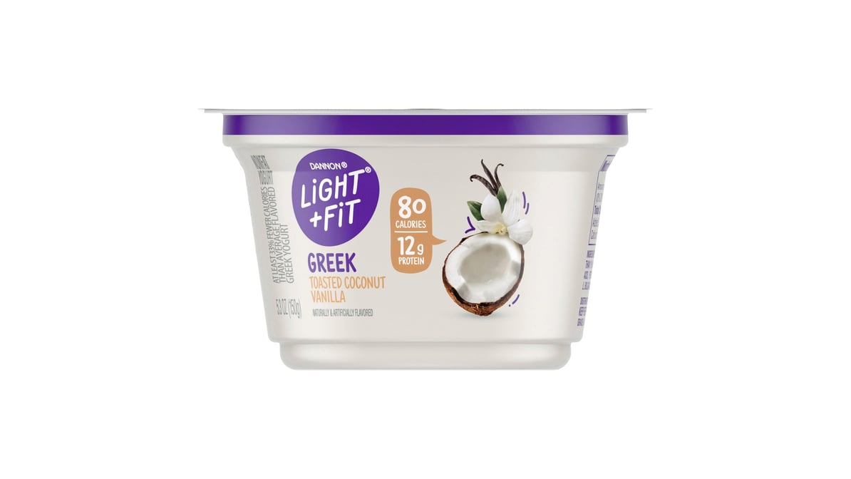 Dannon Light & Fit Original Greek Nonfat Yogurt Toasted Coconut