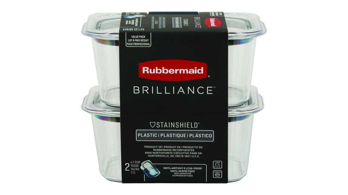 Rubbermaid 4.7 Cup Deep Food Storage Container Medium (2 ct