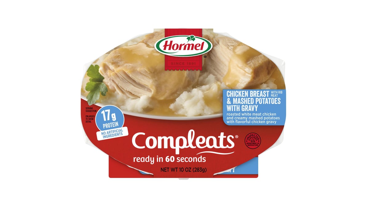 Hormel Compleats Chicken Breast & Gravy, Mashed Potatoes