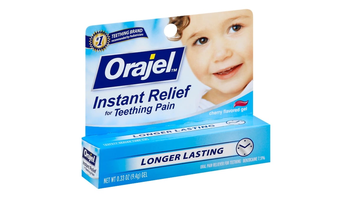 Fashion orajel instant relief for teething pain