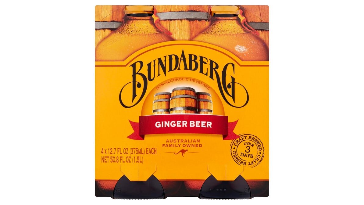 Bundaberg Ginger Beer Bottles (12.7 oz x 4 ct) Delivery - DoorDash