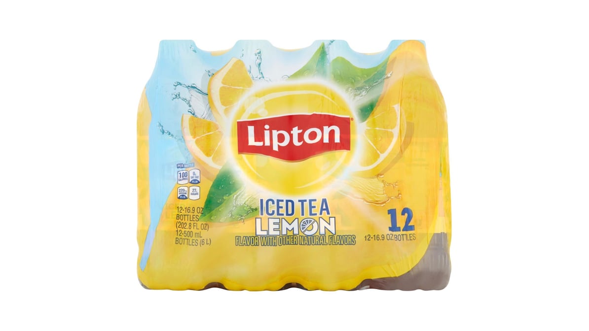 Lipton Lemon Iced Tea 16.9 oz Bottles
