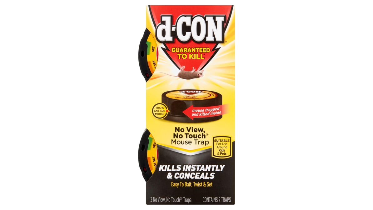 D-Con No View No Touch Mouse Traps (2 ct) Delivery - DoorDash