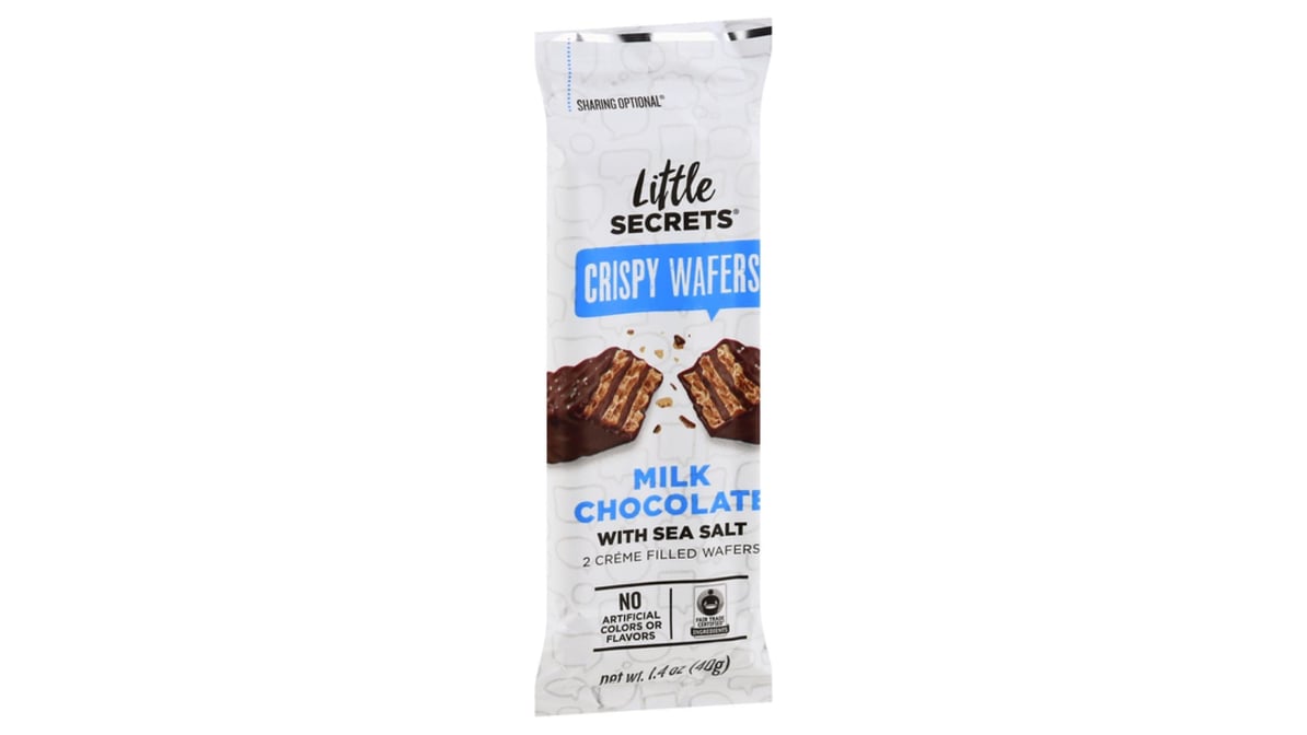 Save on Little Secrets Crispy Wafers Dark Chocolate with Sea Salt