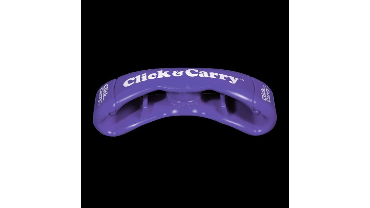 Click & Carry 2-Pack [Purple] Bag Handle