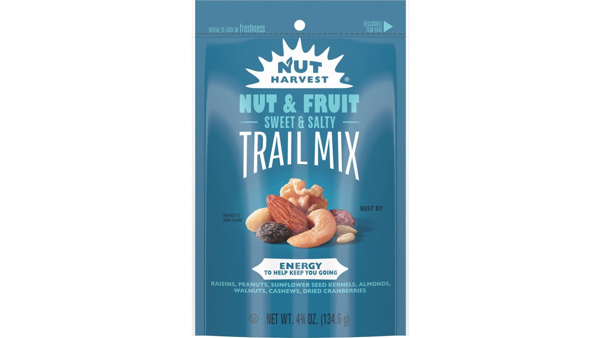 Nut Harvest Nut & Fruit Sweet and Salty Trail Mix (4.75 oz) | Delivery Near  Me - Doordash