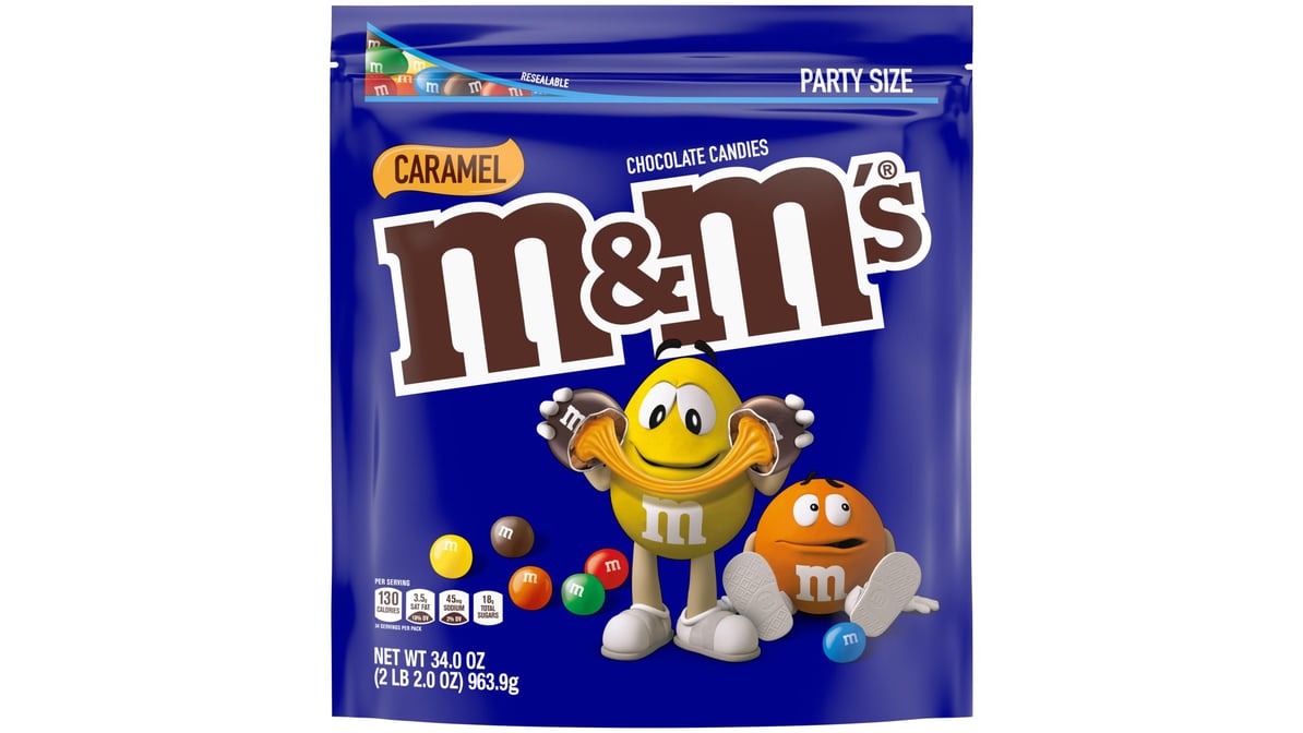 M&M'S Caramel Milk Chocolate Candy Party Size Bag, 34 oz - Pay Less Super  Markets