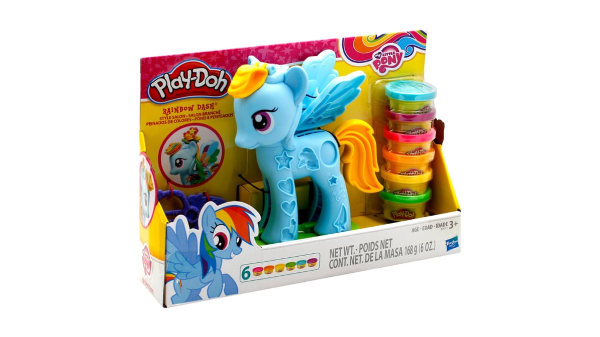 Play-Doh Modeling Compound My Little Pony Rainbow Dash Style Salon (168 g)  | Delivery Near Me - Doordash