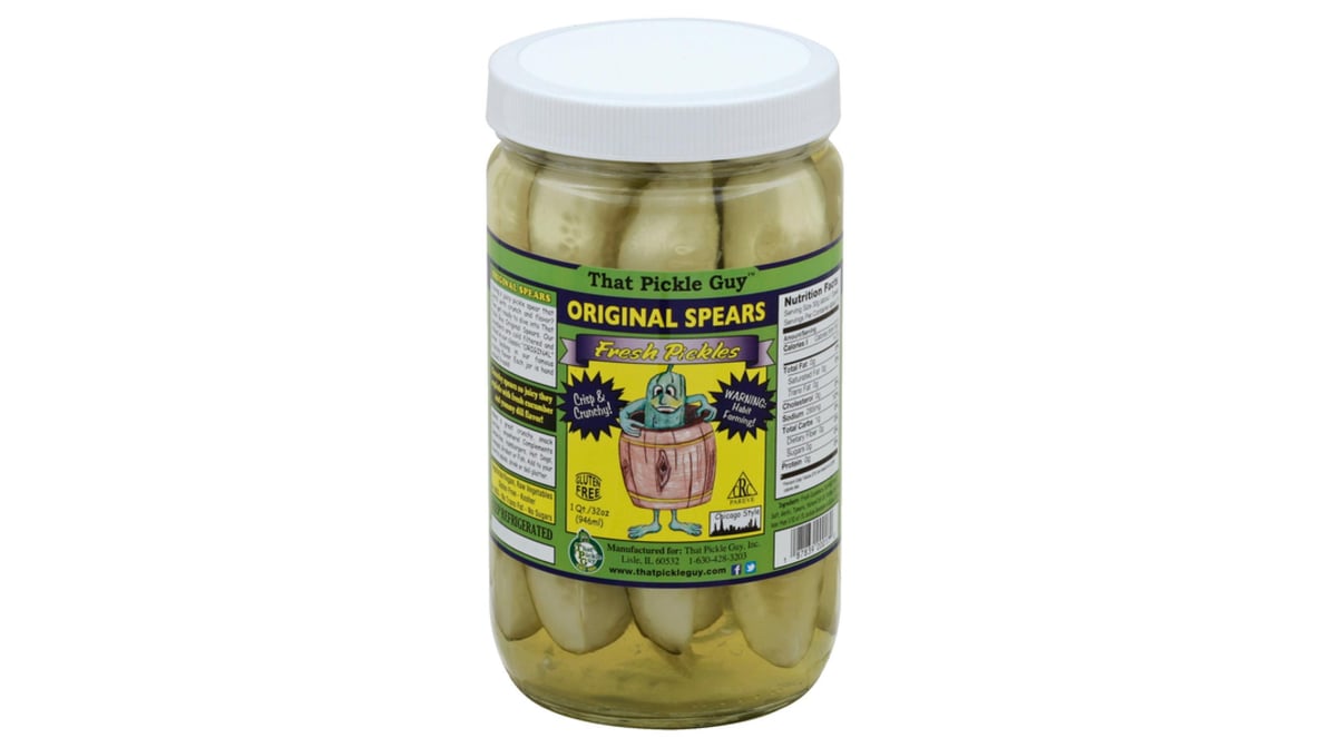 That Pickle Guy Fresh Pickles Original Spears (32 oz) | Delivery Near Me -  Doordash