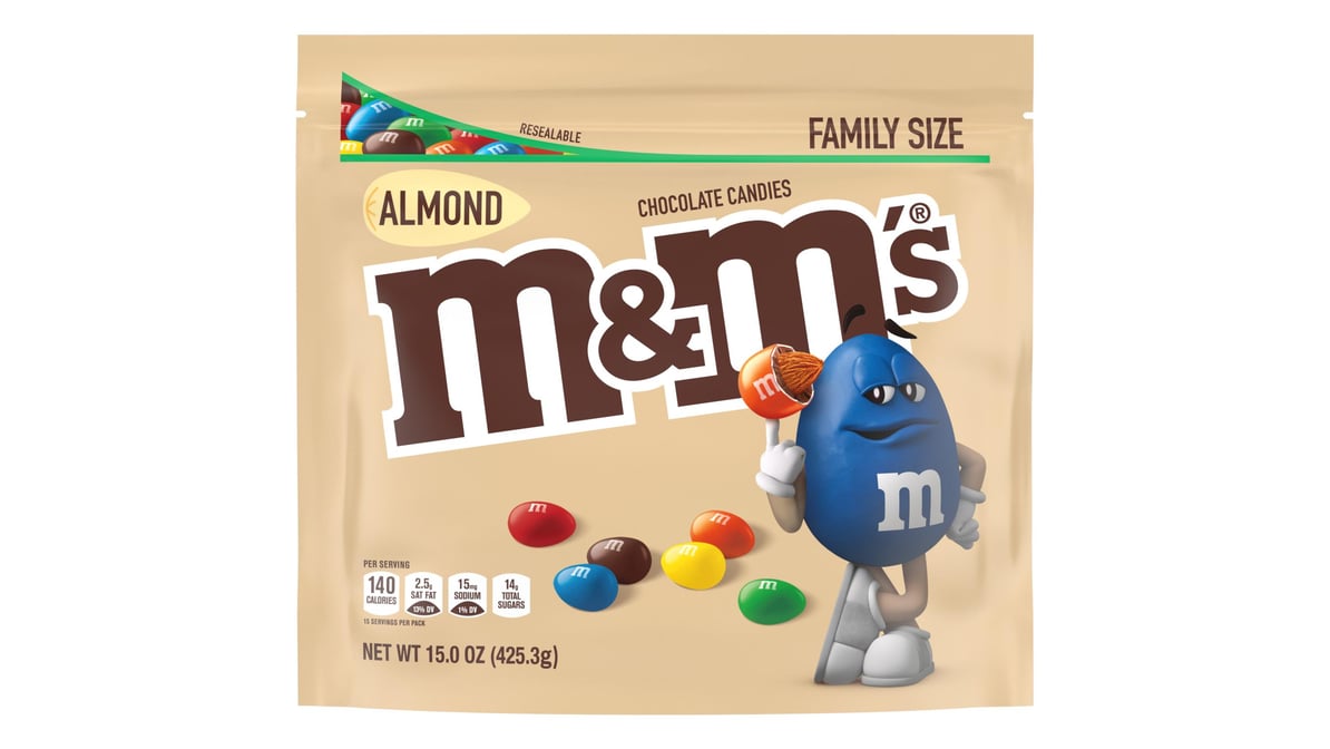 M&M's Chocolate Candies, Milk Chocolate, Family Size