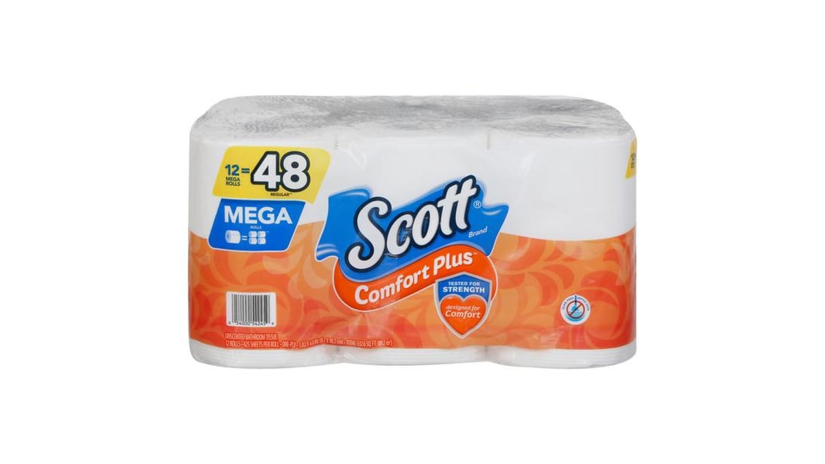 Scott ComfortPlus Toilet Paper 1-Ply