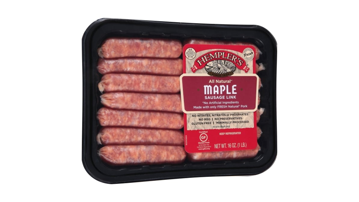 Hempler's Maple Sausage Link (16 Oz) | Delivery Near Me - Doordash