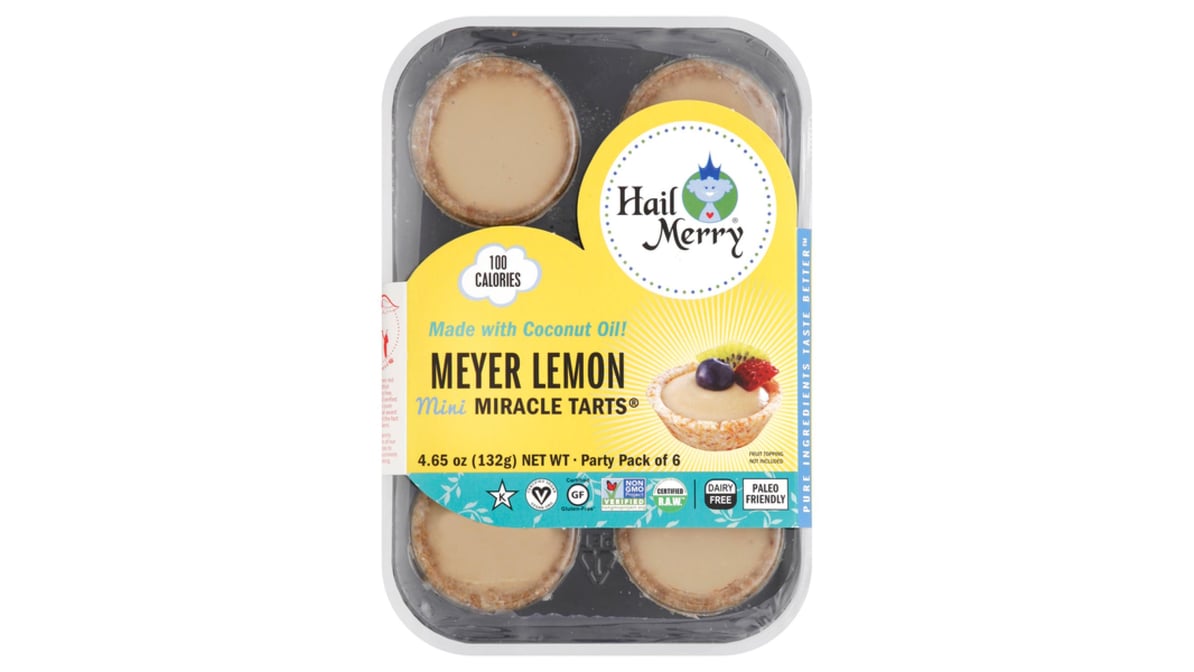 Hail Merry Miracle Tarts Meyer Lemon Mini Party Pack (6 ct) | Delivery Near  Me - Doordash