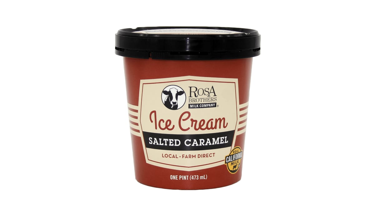 Rosa Brothers Ice Cream Salted Caramel (1 pt) | Delivery Near Me - Doordash