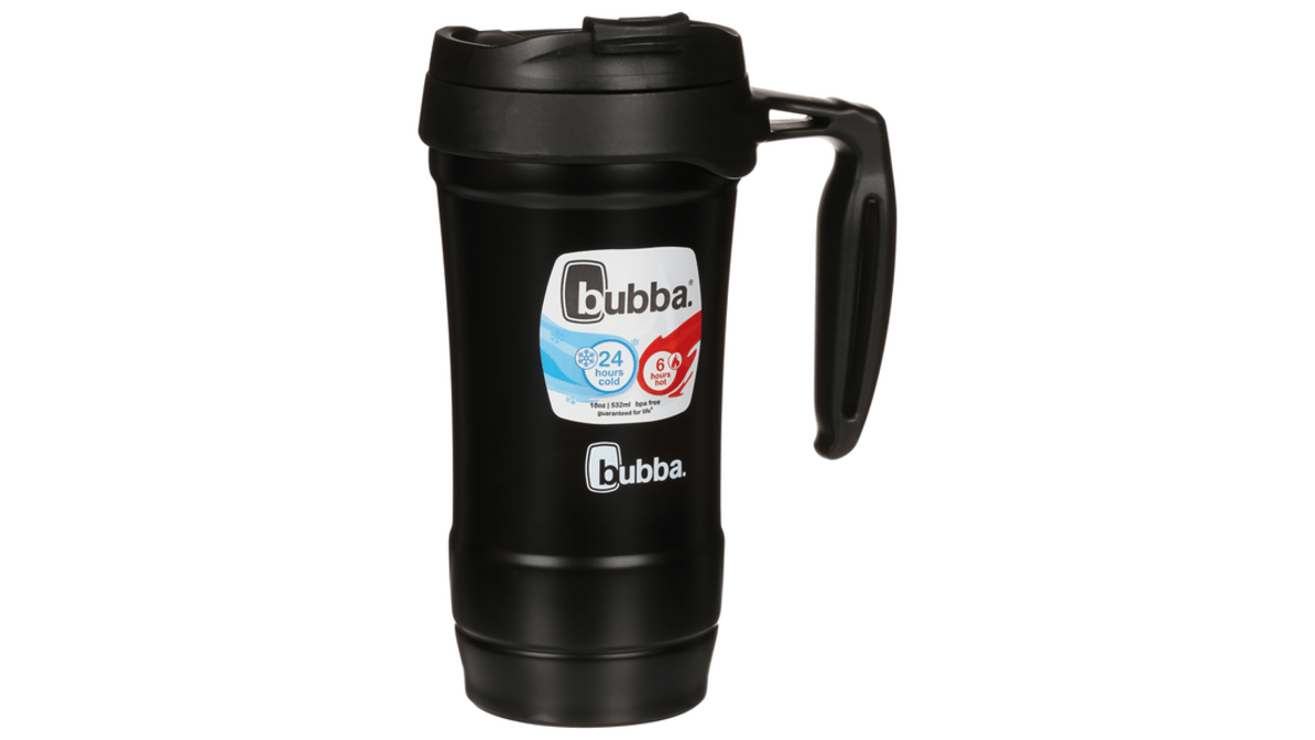 bubba Hero Stainless Steel Travel Mug with Handle, 18 oz., Black