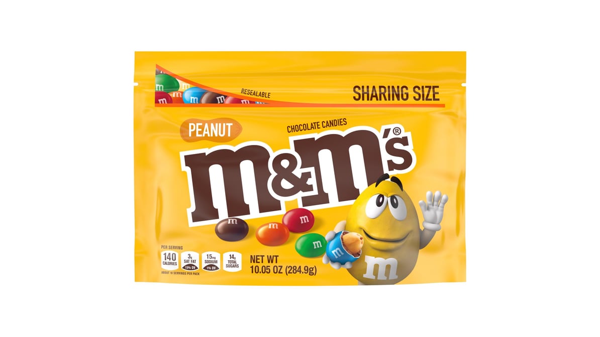 M&M'S Peanut Milk Chocolate Candy - Share Size