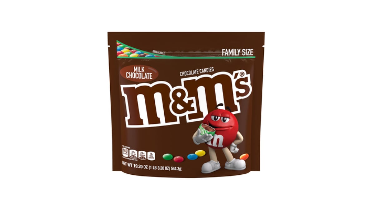 M&M'S - M&M's Milk Chocolate Candies Family Size 19.2 Ounces (19.20 ounces)