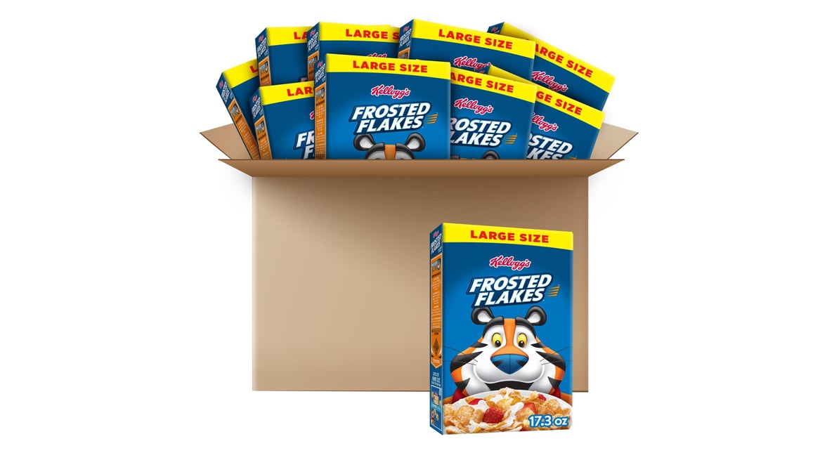 Frosted Flakes Cold Breakfast Cereal Original (17.3 oz x 10 ct) | Delivery  Near Me - Doordash