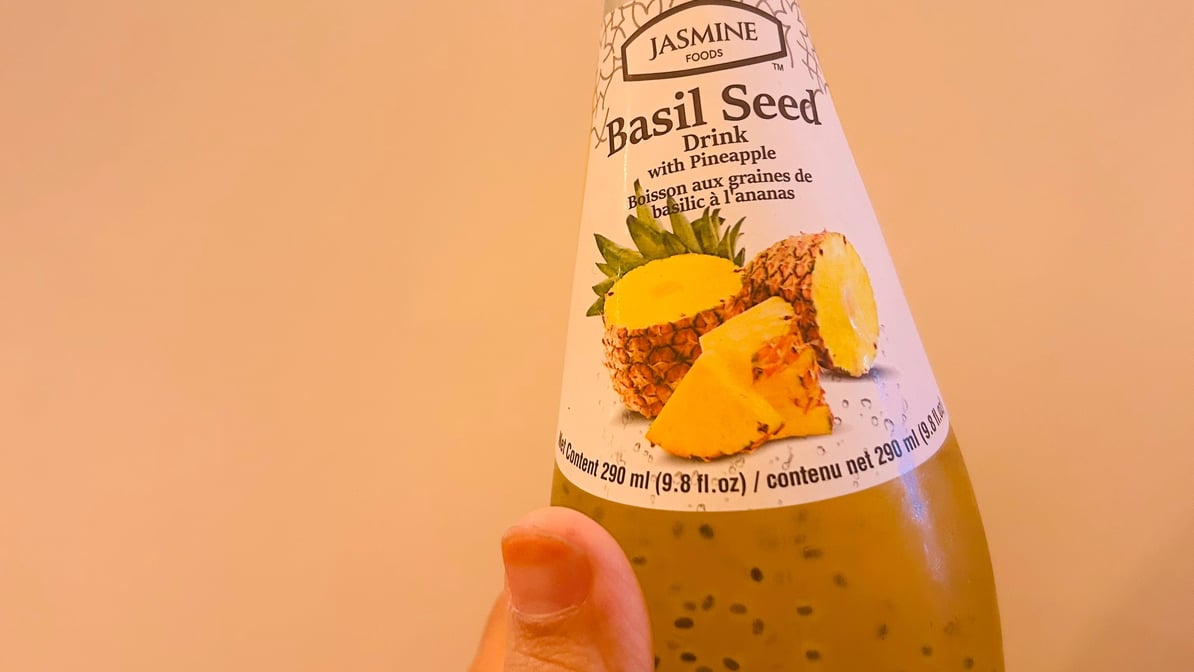Basil Seed Drink, boisson de graines de basilic • Cuisine Japon