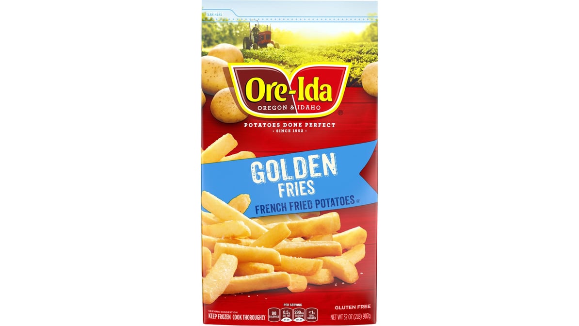 Ore-Ida Golden French Fries, French Fried Frozen Potatoes, 32 oz Bag