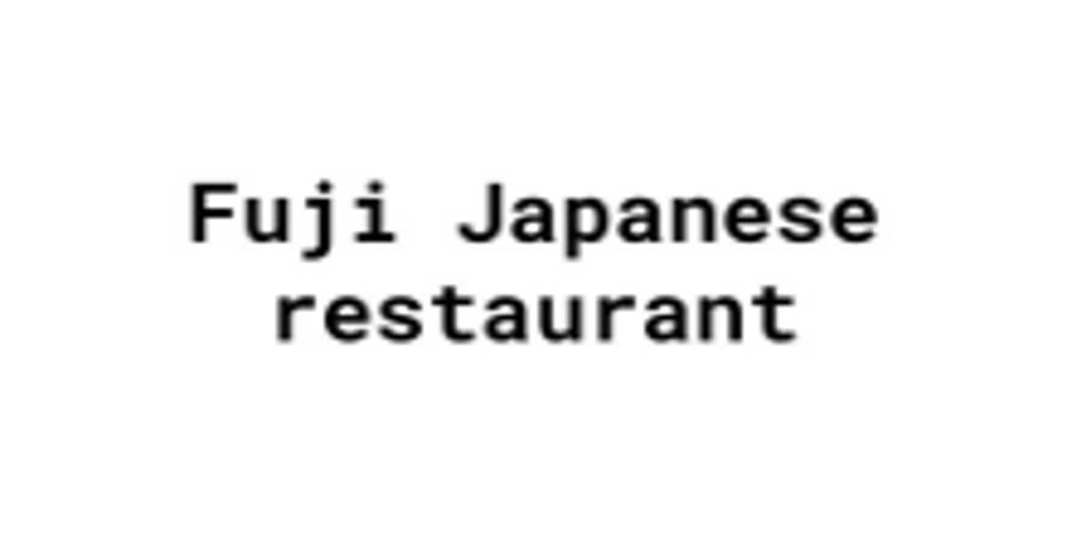 Fuji Japanese Restaurant (E Main St)