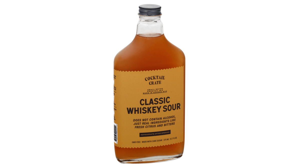 Cocktail Crate Classic Whiskey Sour Craft Cocktail Mixer (375 ml)