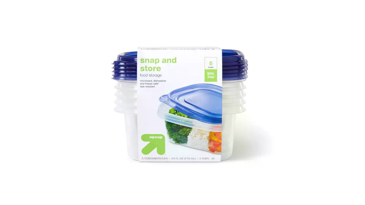 Durable Small Rectangle Container & Lid