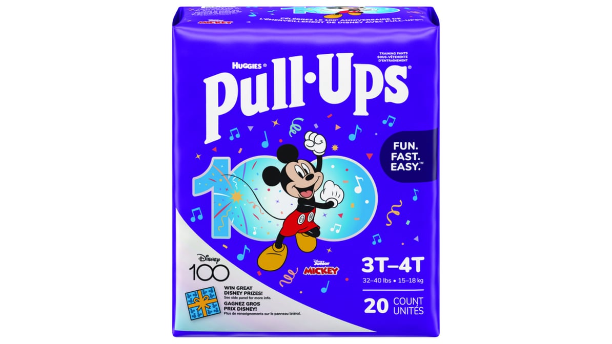 Huggies Mickey Pull-Ups Jumbo Pack, Size 3T-4T (20 Count)