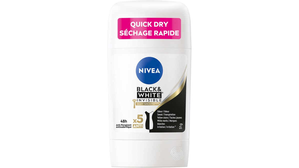 Nivea Women Black & White Invisible Silky Smooth Deodorant (51 g)