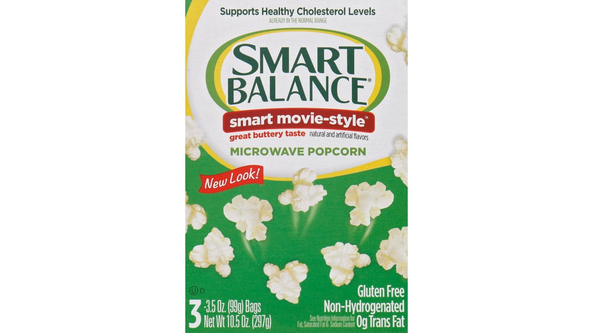 Smart Balance Gluten Free Non-Hydrogenated Smart Movie-Style Popcorn (3.5  oz x 3 ct) | Delivery Near Me - Doordash