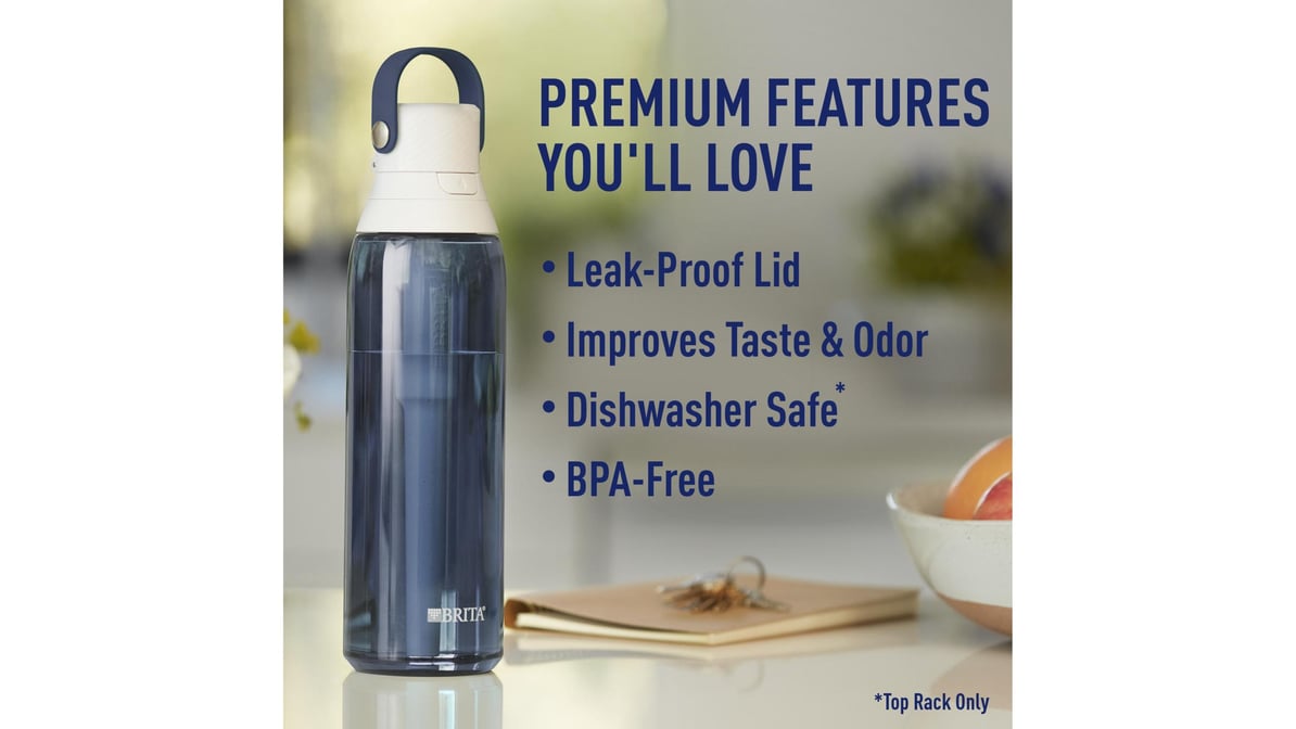 Brita Premium Filtering Water Bottle, 26 Ounce, Night Sky