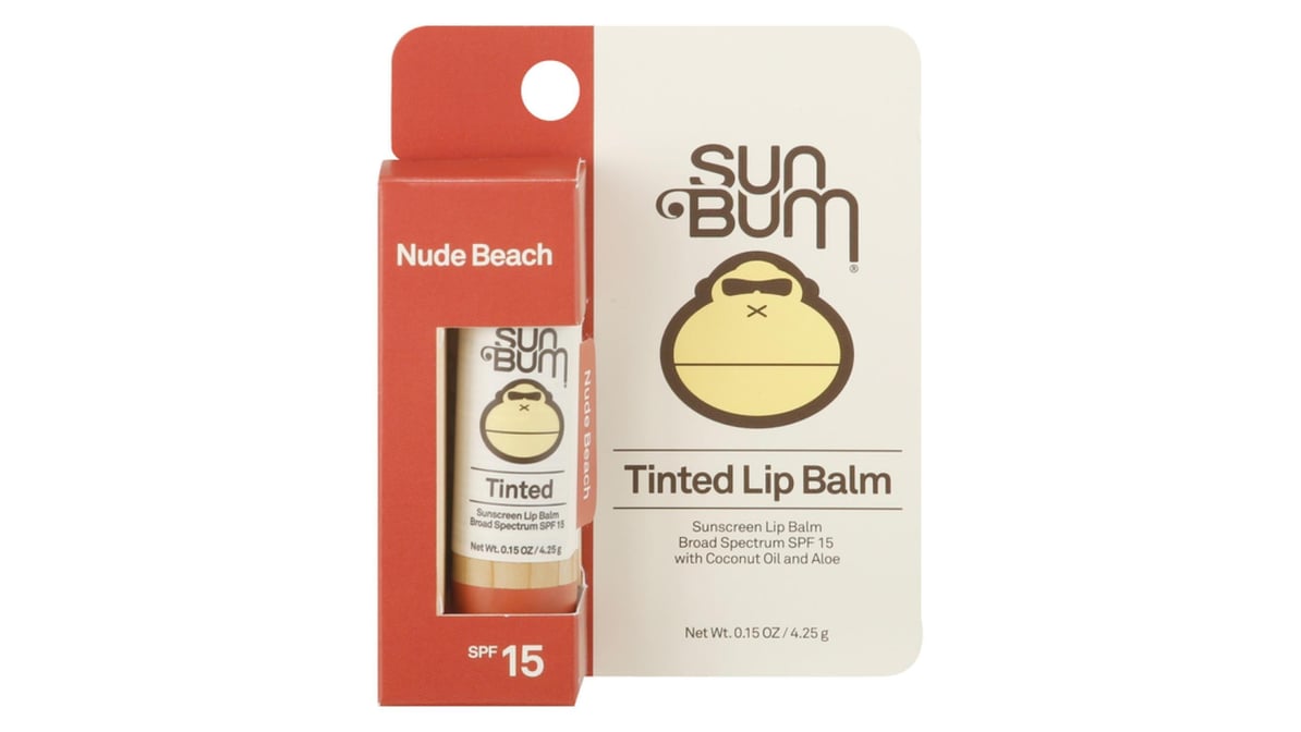 Sun Bum Tinted Lip Balm Nude Beach Broad Spectrum SPF 15 (0.15 oz) |  Delivery Near Me - Doordash