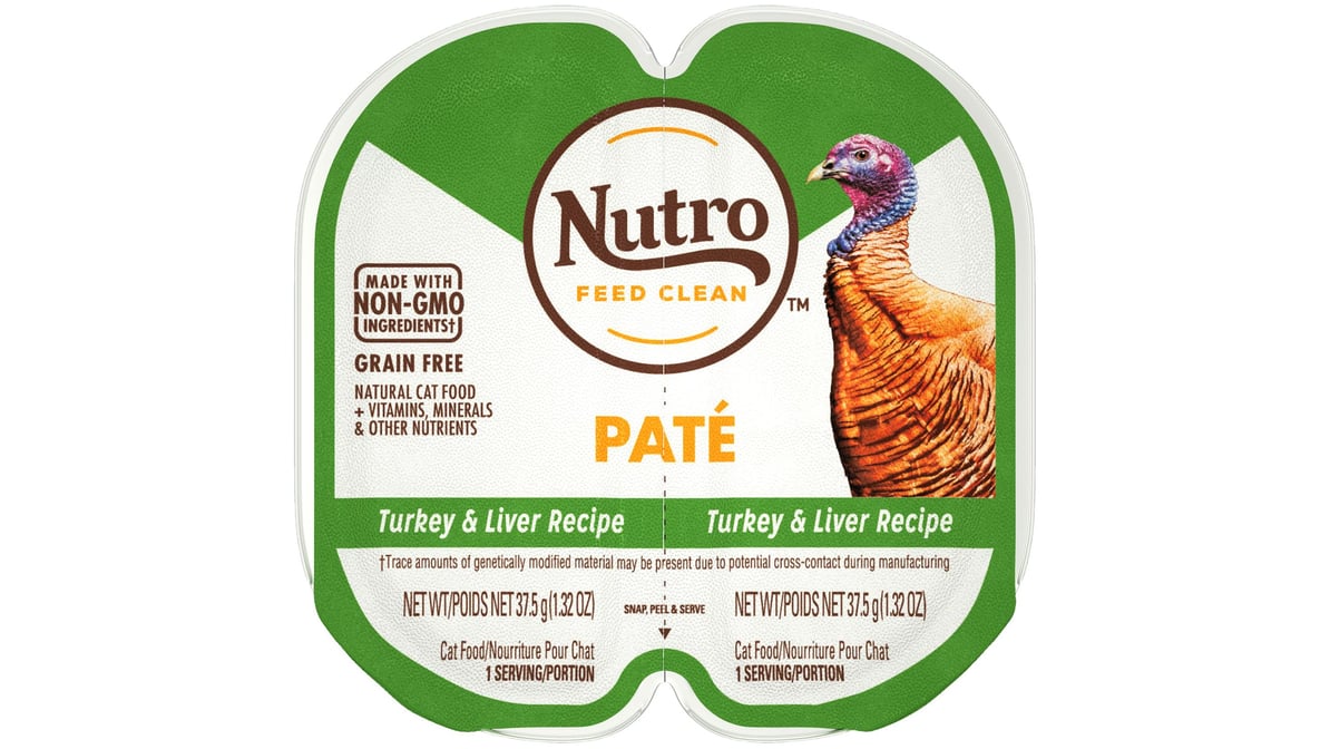 Nutro Wet Pate Cat Food Turkey & Liver Recipe (2.64 oz) | Delivery Near Me  - Doordash