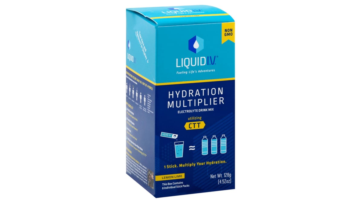 Liquid I.V. Hydration Multiplier Electrolyte Drink Mix Lemon Lime