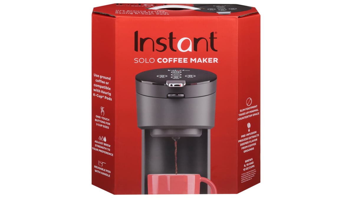 What is included in the package of Instant Solo Single Serve Coffee Maker?