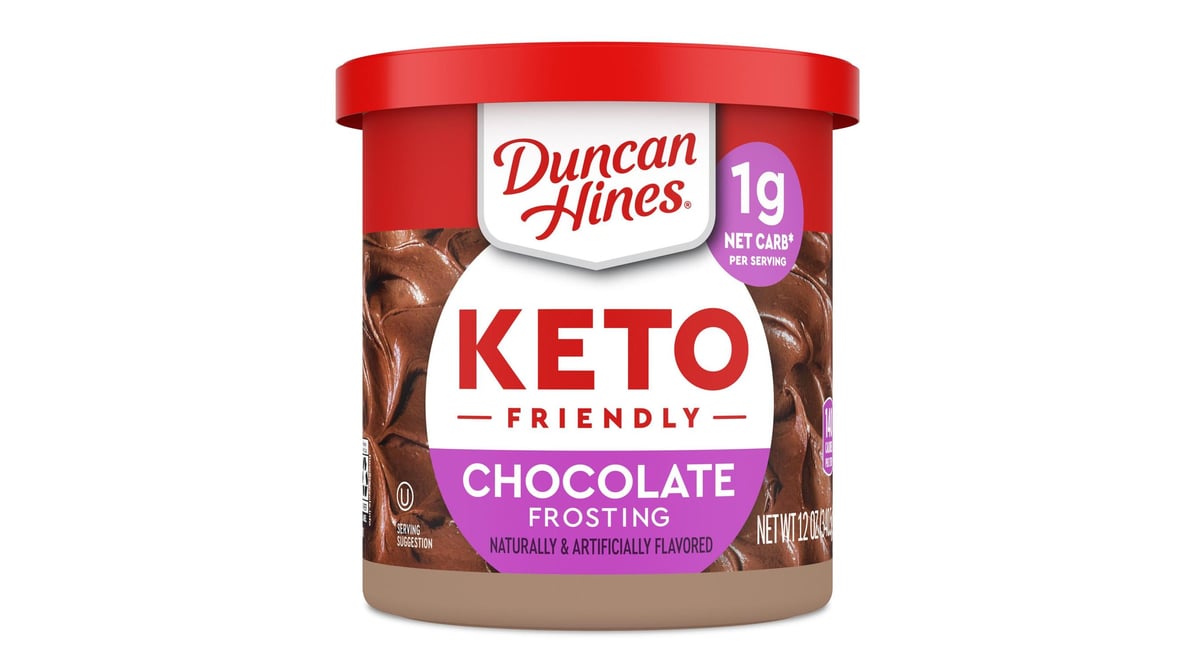 Duncan Hines Keto Friendly Chocolate Flavored Frosting (12 oz) | Delivery Near  Me - Doordash