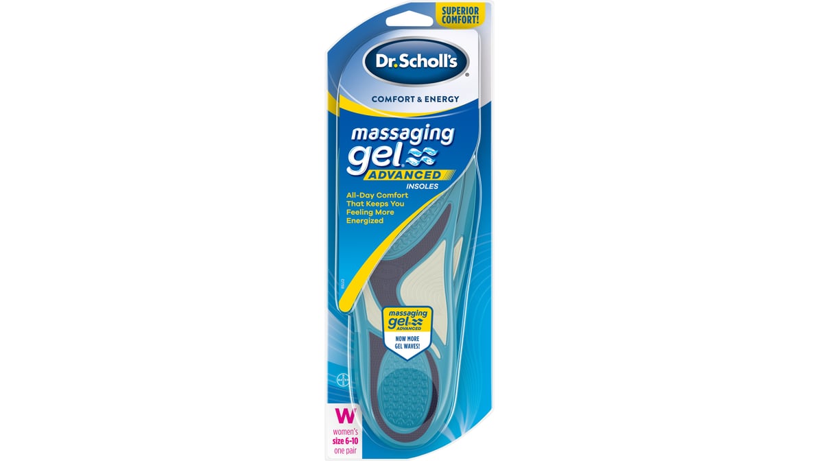 Dr scholl's women's comfort and energy shops massaging gel insoles