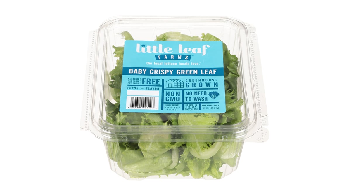 Little Leaf Farms Baby Crispy Green Leaf Lettuce (4 oz) Delivery - DoorDash