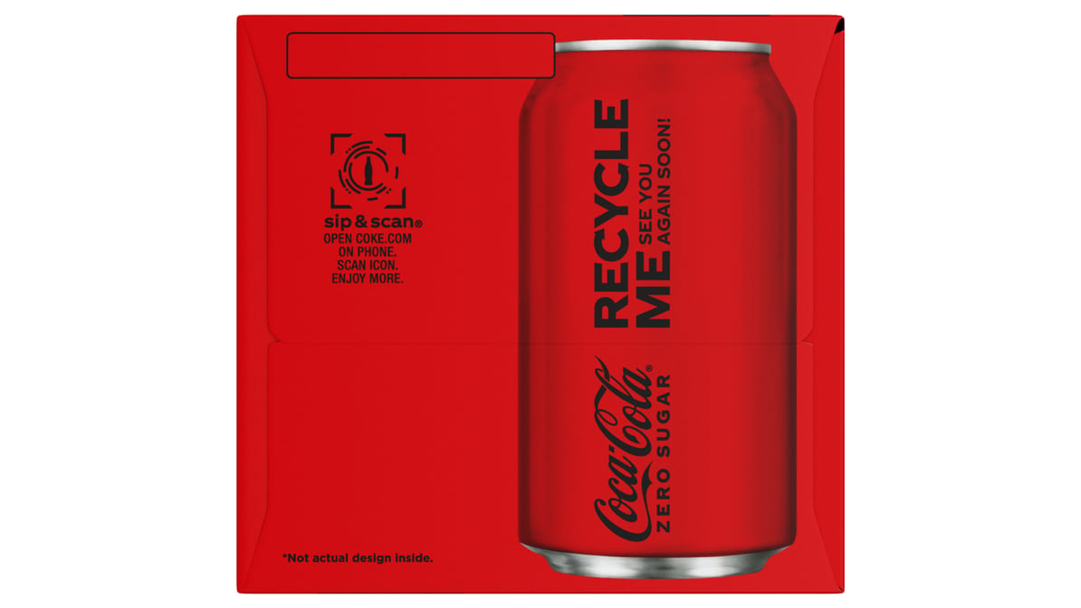 Coca-Cola Zero Sugar Soda Cans (12 fl oz x 12 ct) | Delivery Near Me ...