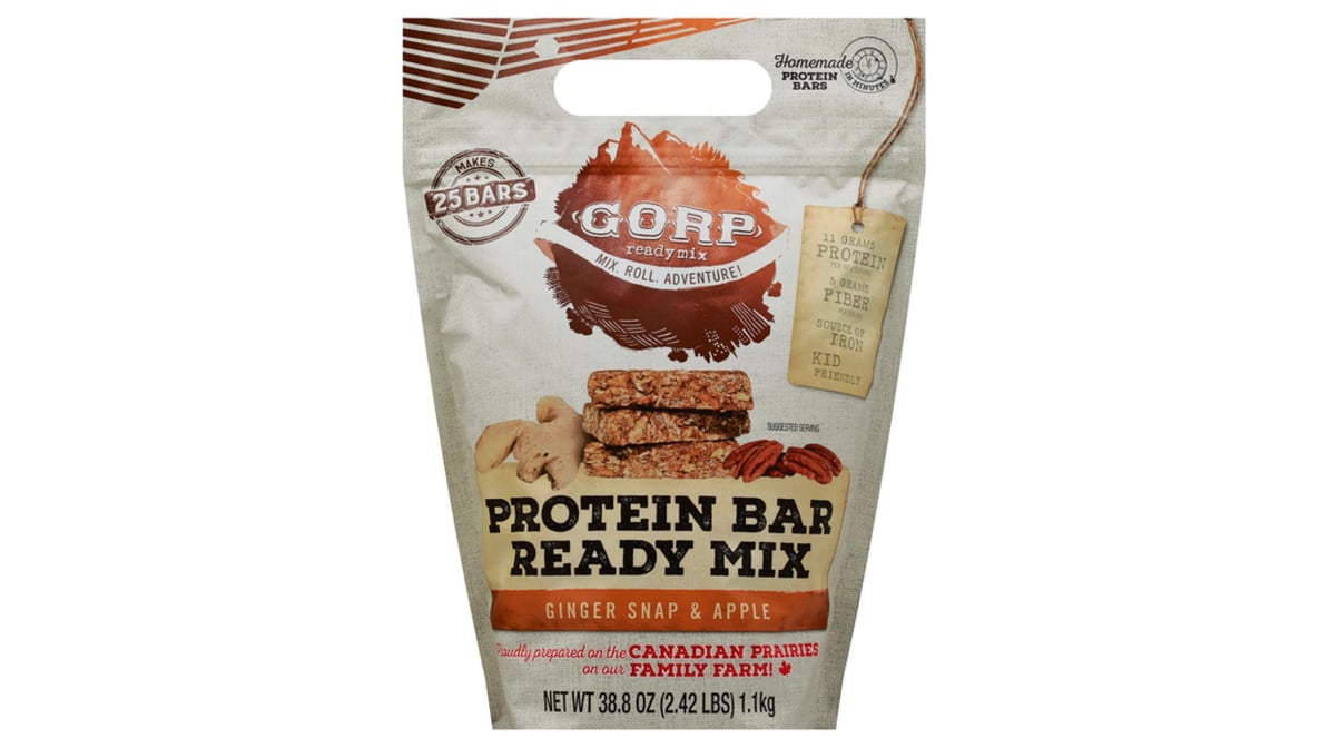 GORP Ready Mix Protein Bar Ginger Snap & Apple (38.8 oz) | Delivery Near Me  - Doordash