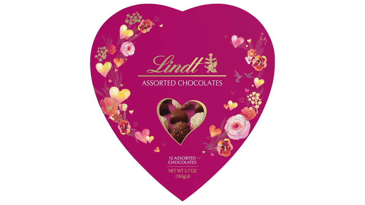 Lindt Valentine's Classic Heart Assorted Gourmet Chocolate Candy ...