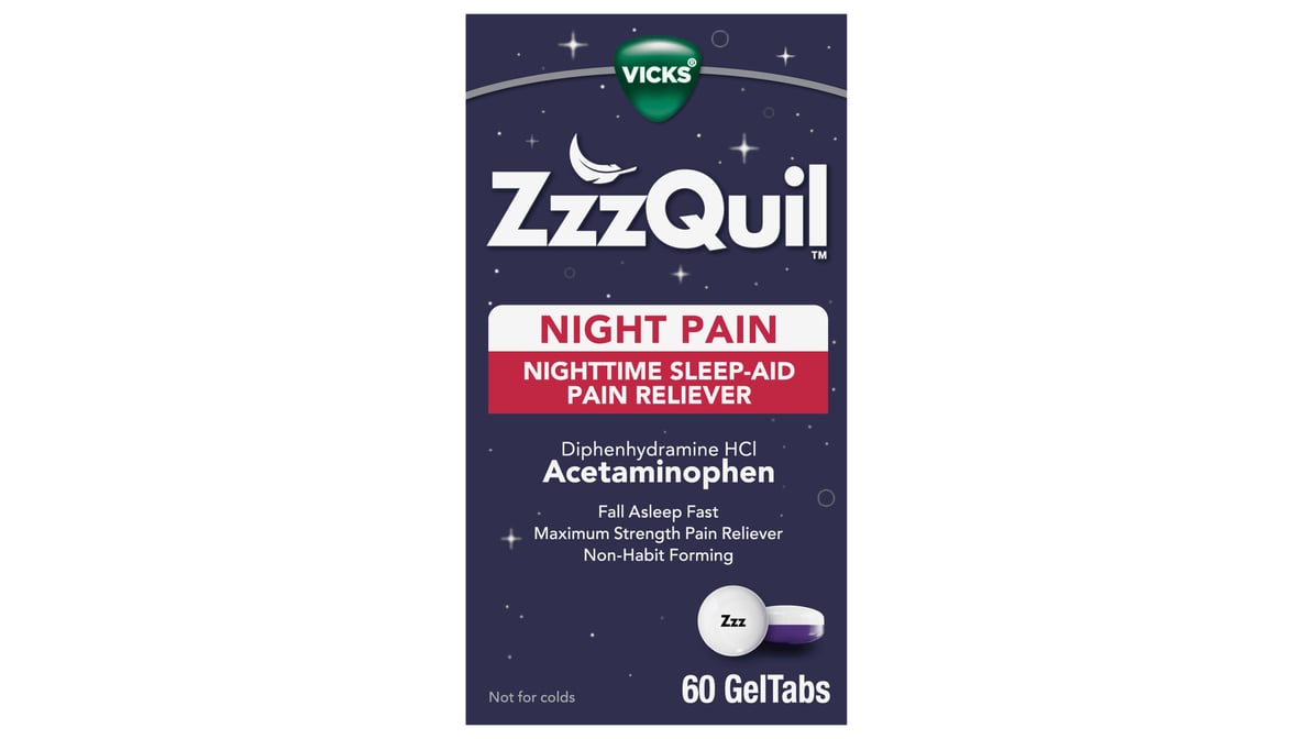 Night Pain Reliever & Sleep Aid in GelTabs Form