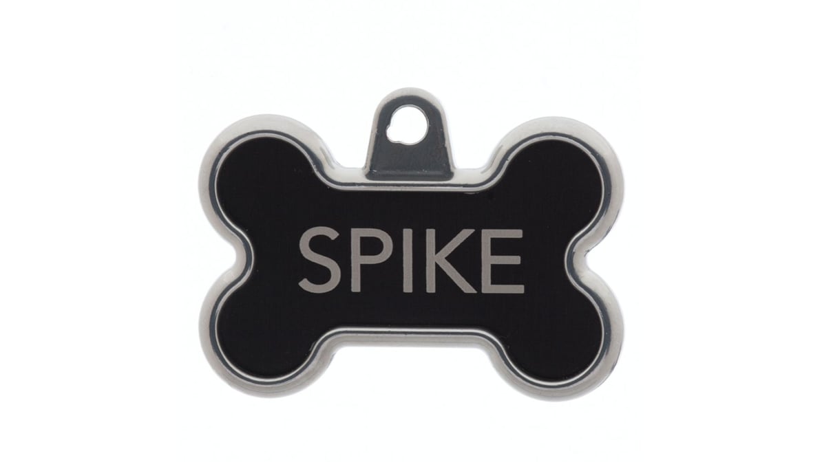 TagWorks Bone Personalized Silver Pet ID Tag | PetSmart