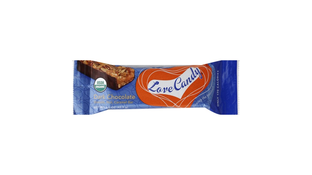 Love Candy Dark Chocolate Granola Bar Nut & Caramel (1.5 oz) | Delivery  Near Me - Doordash